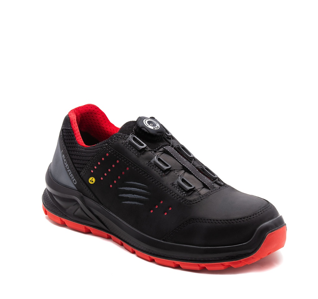 [102-000573-38] LEOPARD AE01431 S3, lage veiligheidsschoen, alu neus, PU/PU Zool, ATOP sluiting (OP40-45) (38)