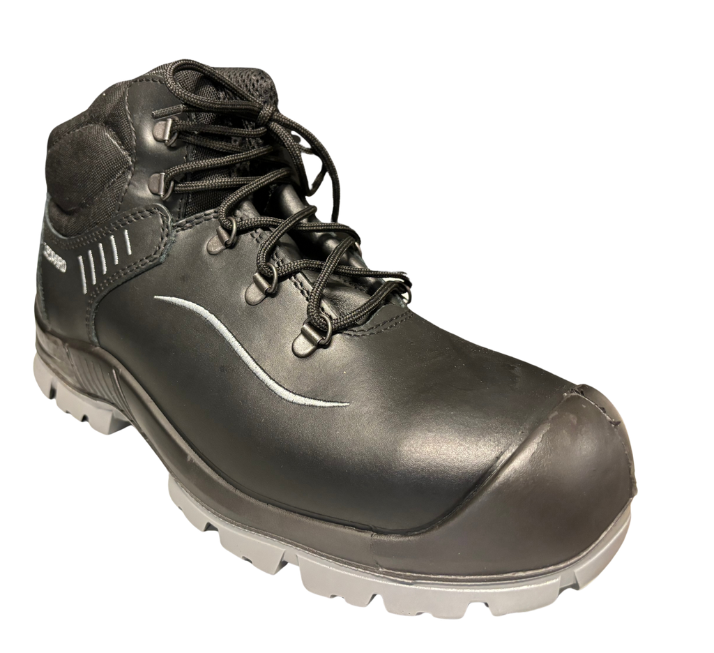 PrCa 102 - LEOPARD 012480 S3 met overneus, hoge veiligheidsschoen, alu neus, text zool+gel, gesloten tong, TPU/PU zool (OP)