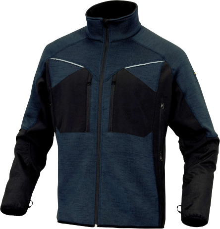 [999-3-301845-07] DP NAGOYA sportsweater, marineblauw, 96% softshell, polyester en 4% elasthaan maat XXL