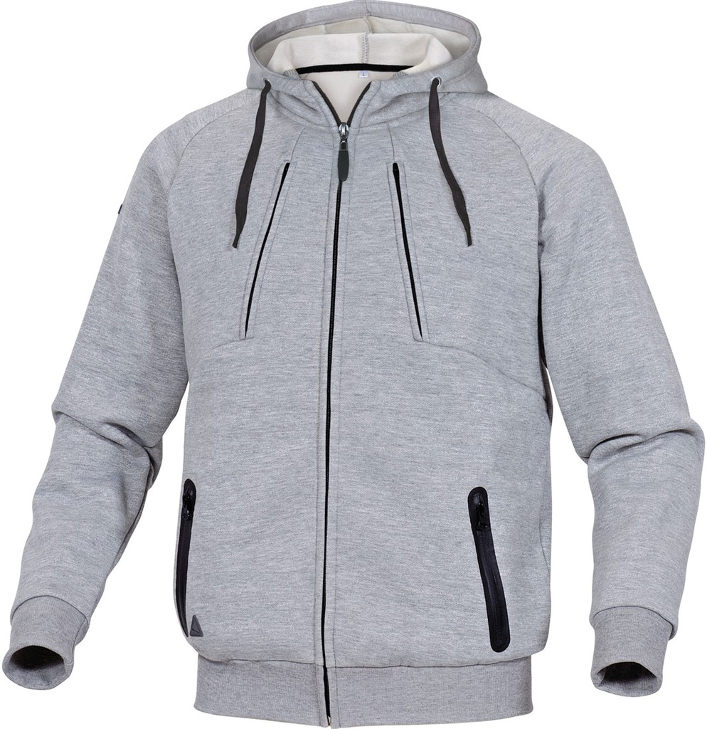 [903-301842-05] DP ANZIO sweater, grijs, 65% molton/polyester 35% katoen, maat  L