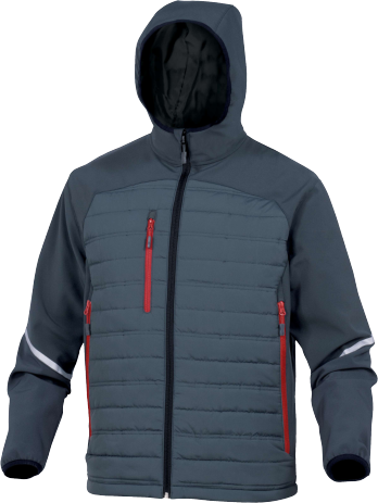 [903-301218-04(WS)] DP MOTION, Softshell, 96% / 04% pol/elasthaan,  kleur grijs, EN ISO 13688:2013, maat  M