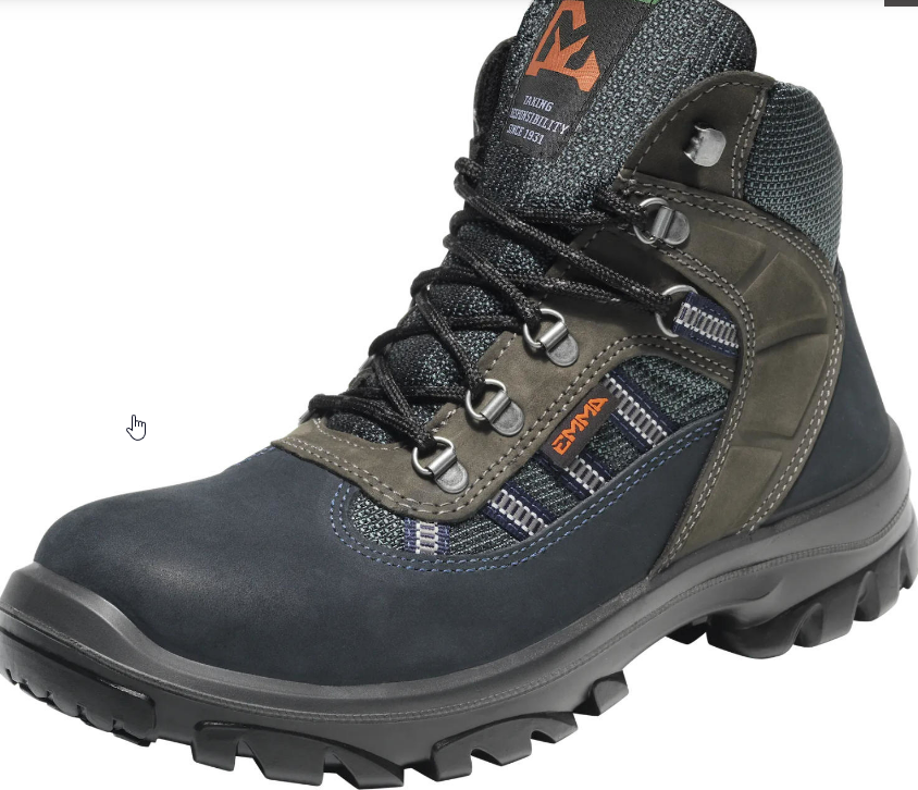 [102-000699-37] EMMA SILVERSTONE 736560 XD S2 SRC hoge veiligheidsschoen, nubuck/cordura, stalen neus, Gripforce Easy Twist zool, blauw/grijs (37)
