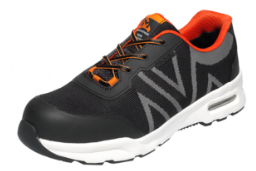 [102-000829-35] EMMA Boston D S1P lage veiligheidsschoen, gebreid tectiel, TPU/EVA ESD, Carbon Composiet neus, zwart/grijs (35)