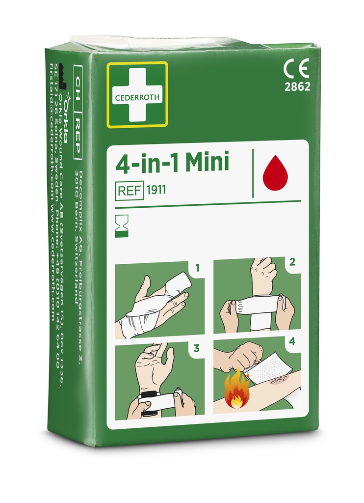 [111-000073] Cederroth 1911 4-1 Bloedstelpend verband mini