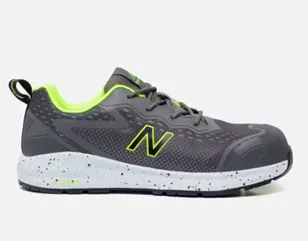 New Balance Logic Lage Veiligheidsschoenen, S1PL SR FO HRO, Grey/Lime (MIDLOGI-1242)