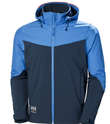 [103-009959] HELLY HANSEN 74290_595, OXFORD H. SOFTS JACKET, NAVY/STONE BLUE